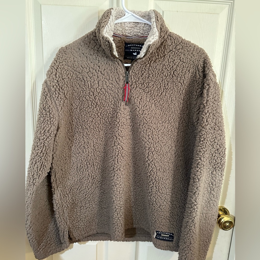 Southern Marsh Appalachian Pile Sherpa 1/4 Zip Pullover